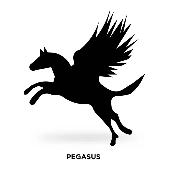 Silhouette di Pegasus — Vettoriale Stock