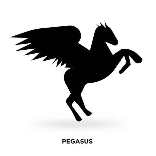 Silhouette di Pegasus — Vettoriale Stock