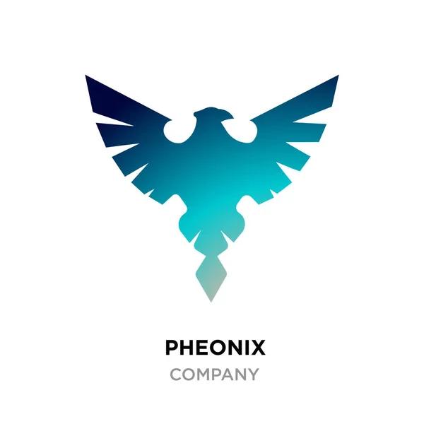 Pheonix логотип. Pheonix логотип абстрактними, з різними geom — стоковий вектор
