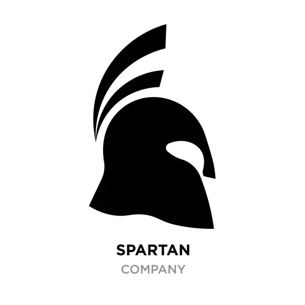 Spartan logo images,helmet, silhouette greek warrior, gladiator, — Stock Vector