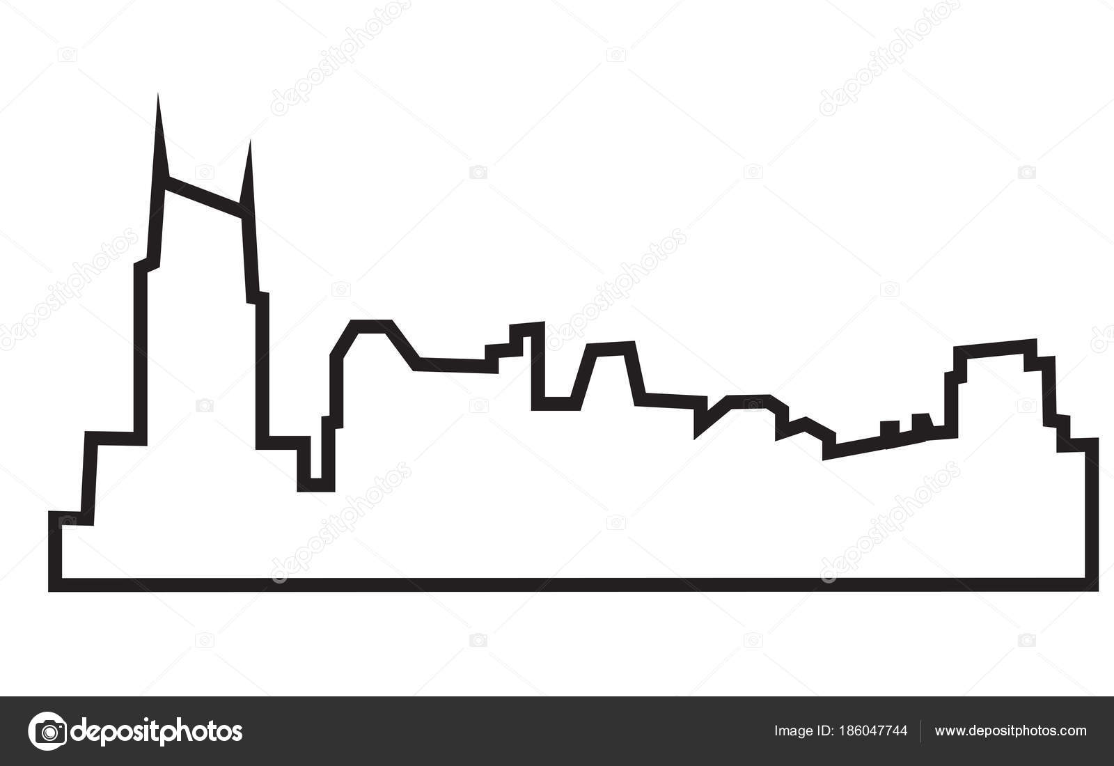 Áˆ Nashville Skyline Outline Stock Cliparts Royalty Free Nashville Skyline Illustrations Download On Depositphotos
