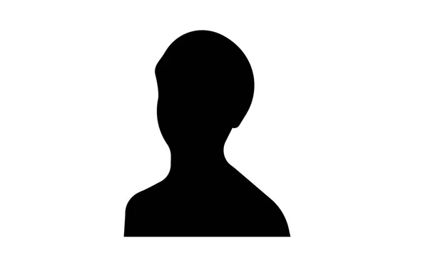 Női fejlövés silhouette fehér háttér — Stock Vector