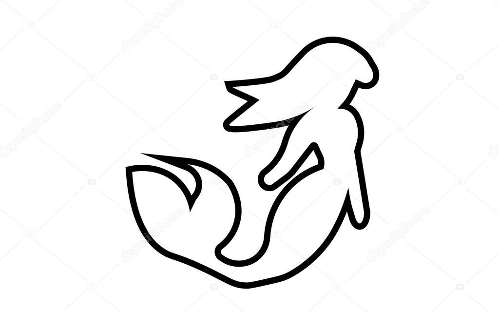 Free Free 232 Mermaid Outline Svg SVG PNG EPS DXF File