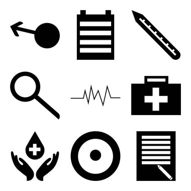 9 set basit düzenlenebilir simgeler