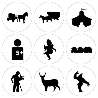 9 set basit düzenlenebilir simgeler