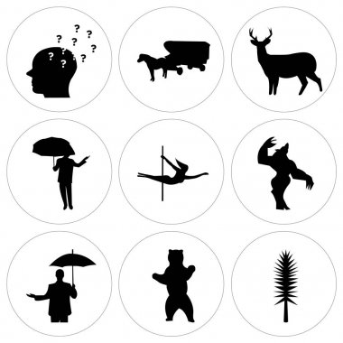 9 set basit düzenlenebilir simgeler