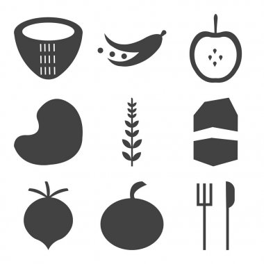 9 set basit düzenlenebilir simgeler