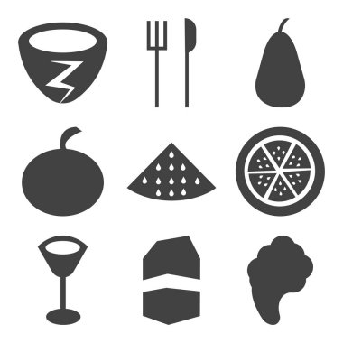 9 set basit düzenlenebilir simgeler
