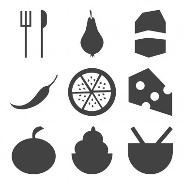 9 set basit düzenlenebilir simgeler