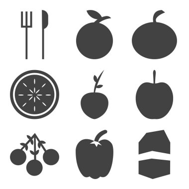 9 set basit düzenlenebilir simgeler