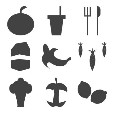 9 set basit düzenlenebilir simgeler