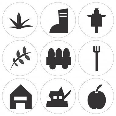 9 set basit düzenlenebilir simgeler