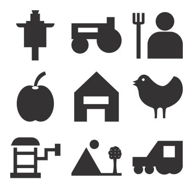 9 set basit düzenlenebilir simgeler