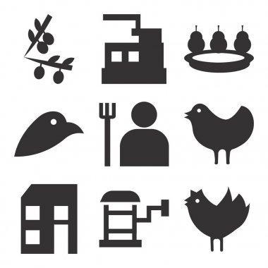 9 set basit düzenlenebilir simgeler