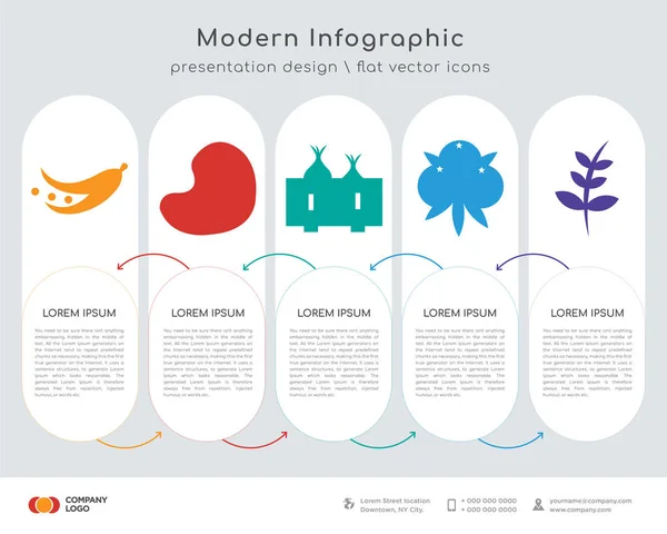 Design infografic de soia — Vector de stoc