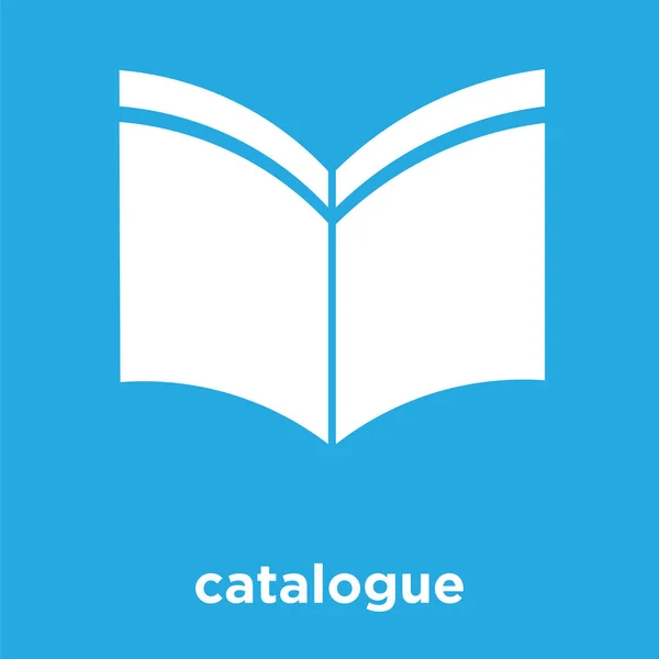 Ícone de catálogo isolado no fundo azul —  Vetores de Stock