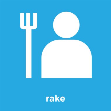 üzerinde mavi arka plan izole komisyon simgesi