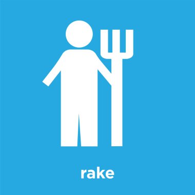 üzerinde mavi arka plan izole komisyon simgesi