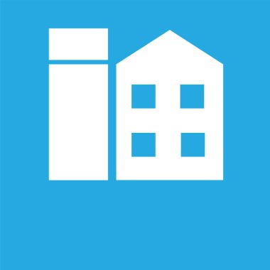  üzerinde mavi arka plan izole simgesi