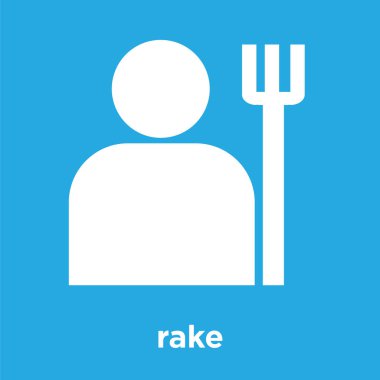 üzerinde mavi arka plan izole komisyon simgesi