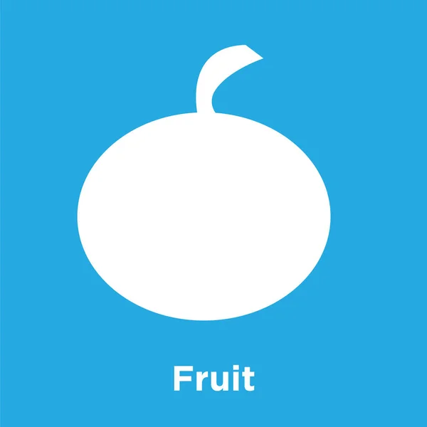 Icône de fruits isolé sur fond bleu — Image vectorielle