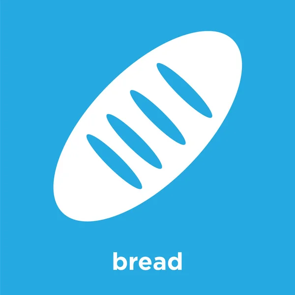 Üzerinde mavi arka plan izole ekmek simgesi — Stok Vektör