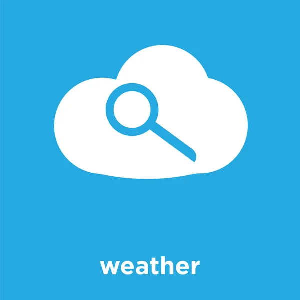 Иконка погоды на синем фоне — стоковый вектор