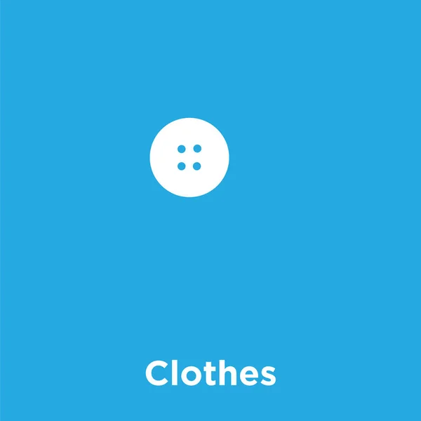 Ícone de roupa isolado no fundo azul —  Vetores de Stock