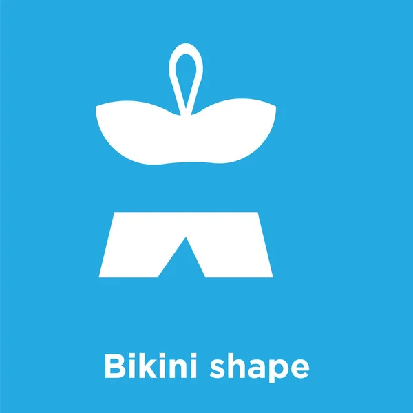 Bikini formikon isolerad på blå bakgrund — Stock vektor
