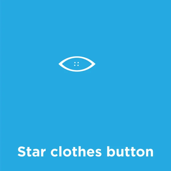 Значок кнопки "Звездная одежда" на синем фоне — стоковый вектор