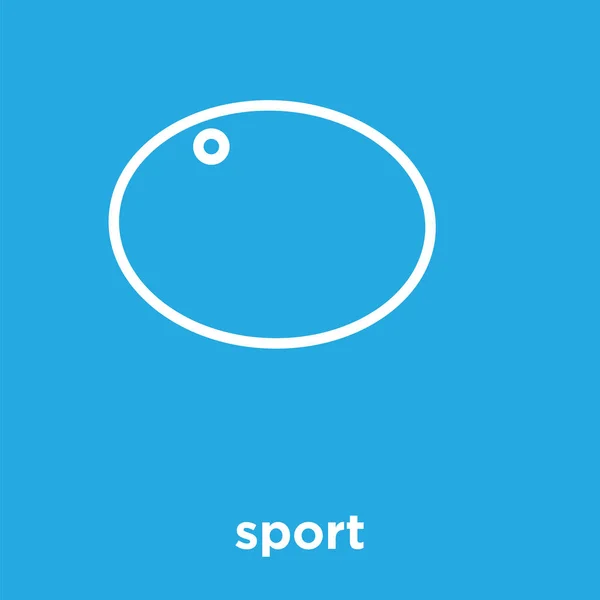 Icône sportive isolée sur fond bleu — Image vectorielle