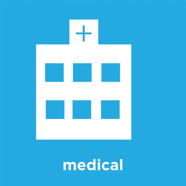 Icona medica isolata su sfondo blu — Vettoriale Stock