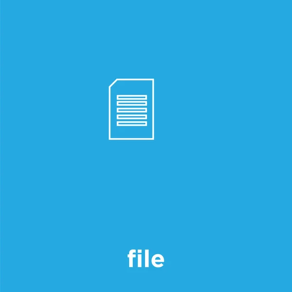 Иконка файла на синем фоне — стоковый вектор