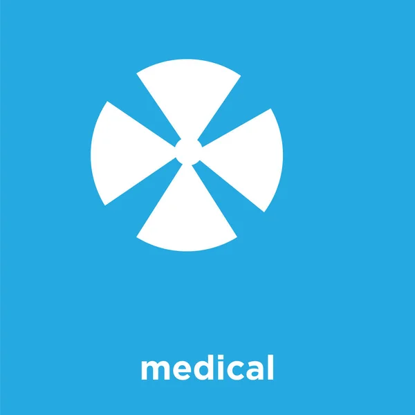 Medical icon isolated on blue background — Stock Vector