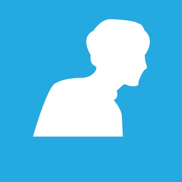 Icona isolata su sfondo blu — Vettoriale Stock