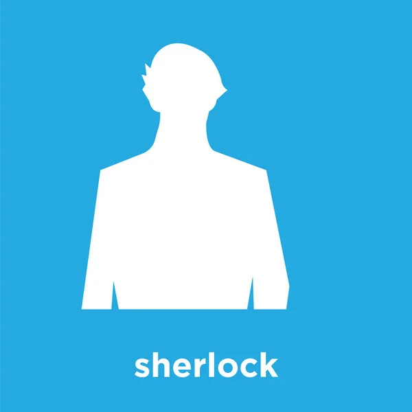 Sherlock-ikonen isolerad på blå bakgrund — Stock vektor
