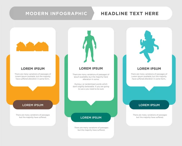 Ganish, panthère noire, rangée de maisons infographie — Image vectorielle