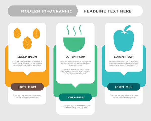 Pimienta, sopa, infografía — Vector de stock