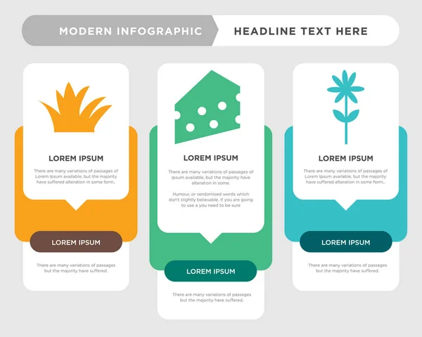 , queso, infografía de hierba — Vector de stock