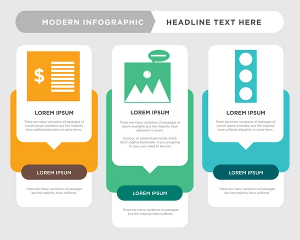 Semáforo, imagem, infográfico de contrato — Vetor de Stock