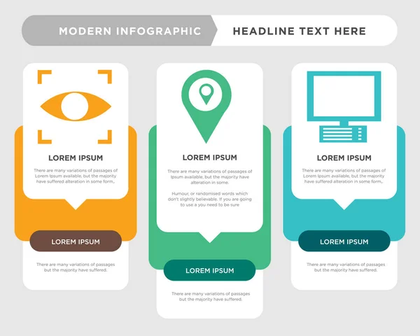 Монітор, Gps, інфографіка очей — стоковий вектор