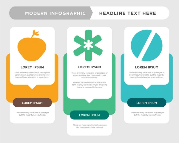 Medizinisch, medizinisch, Apple-Infografik — Stockvektor