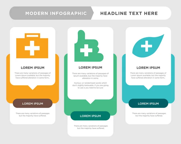 Infográfico médico, médico, médico — Vetor de Stock