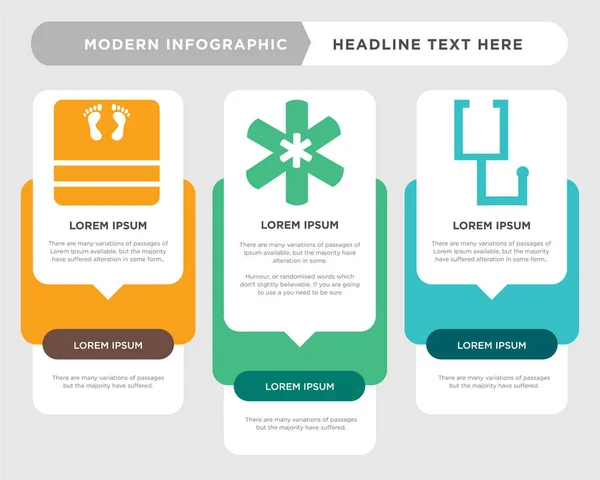 Stéthoscope, infographie médicale — Image vectorielle