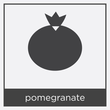 Beyaz arka plan üzerinde izole nar simgesi