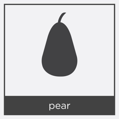 Beyaz arka plan üzerinde izole armut simgesi