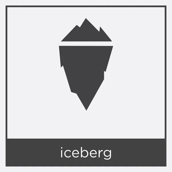 Eisberg-Ikone isoliert auf weißem Hintergrund — Stockvektor