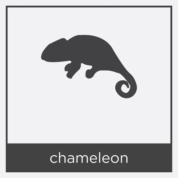 Chamäleon-Symbol isoliert auf weißem Hintergrund — Stockvektor