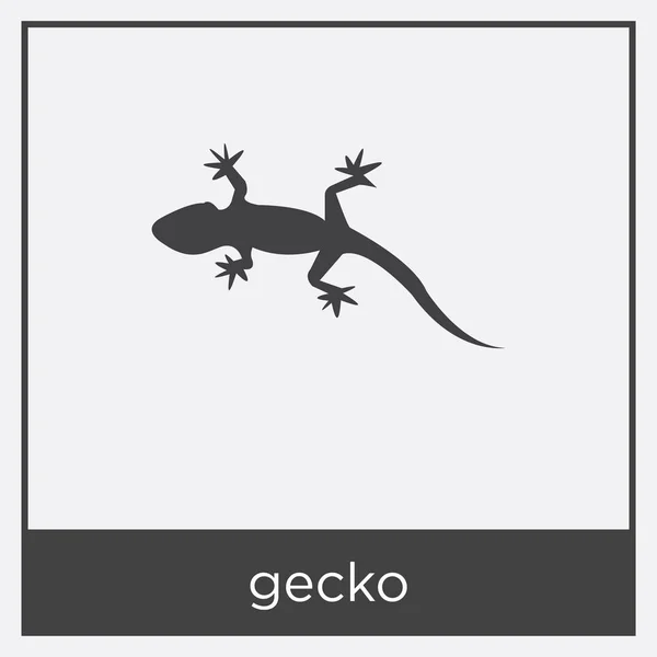Gecko kuvake eristetty valkoisella pohjalla — vektorikuva