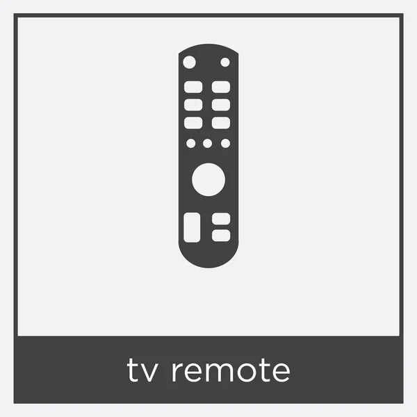Телевизор удаленный значок на белом фоне — стоковый вектор